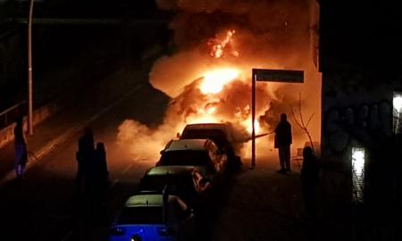 Incendi cotxes a la Maurina